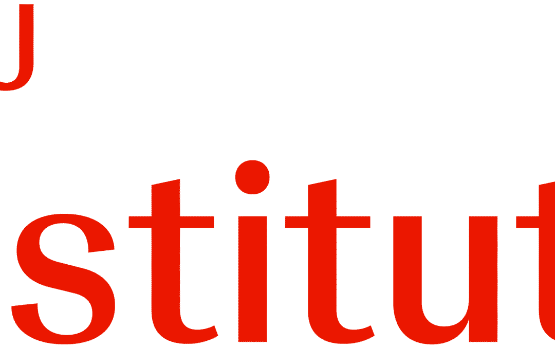 Red letters J&J above the word Institute