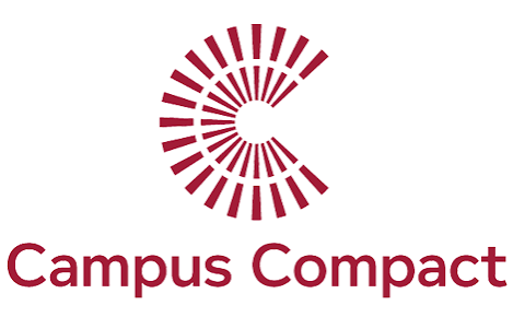 red spiral about 3/4 around over the words campus compact