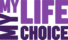 The words My life stacked over the words my choice